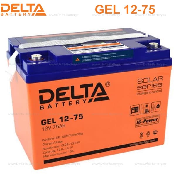 Аккумуляторная батарея Delta GEL 12-75 в Комсомольске-на-Амуре